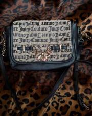 Sac a bandoulière noir imprimé juicy couture 