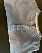 Sweat Kiabi bleu 9 mois bouton 