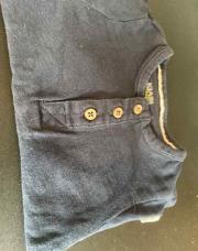 Pull Kiabi 6 mois bleu avec boutons 