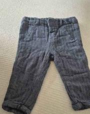 Pantalon bleu gris 12 mois 