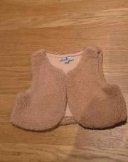 N. Gilet sans manches beige T.3ans