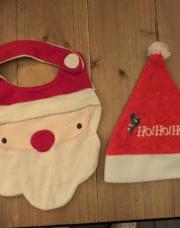 NOEL Bavoir + chapeau 