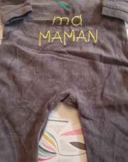 Pyjama 6 mois j'aime maman
