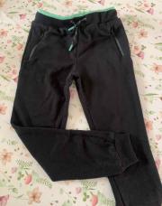 Pantalon training noir vert 10 ans 