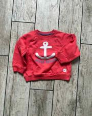 Sweat rouge encre bateau 