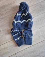 Bonnet + moufles 6/8 ans